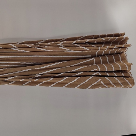 PETAL & PUP Brea Maxi Dress Medium Tan And White - Picture 5 of 8